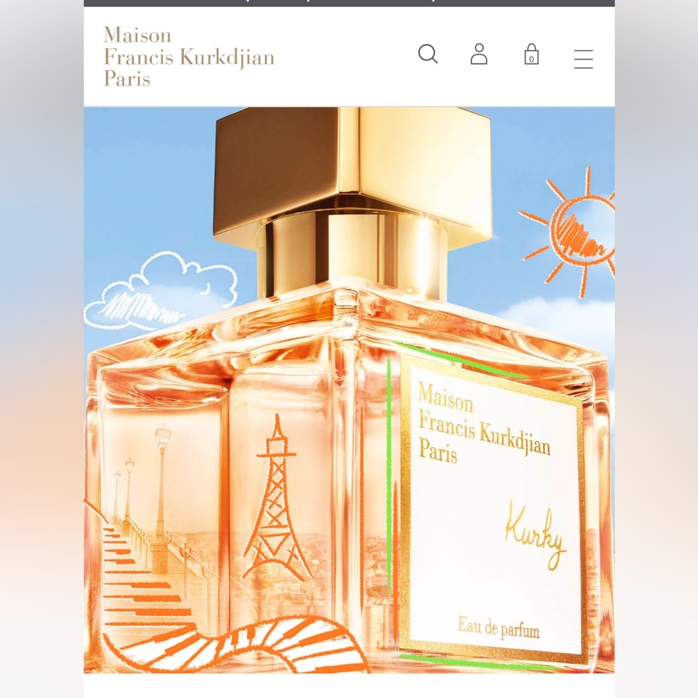 Maison Francis Kurkdjian Kurky Eau de Parfum Bottle - Peach and Gold - Picture 4 of 10